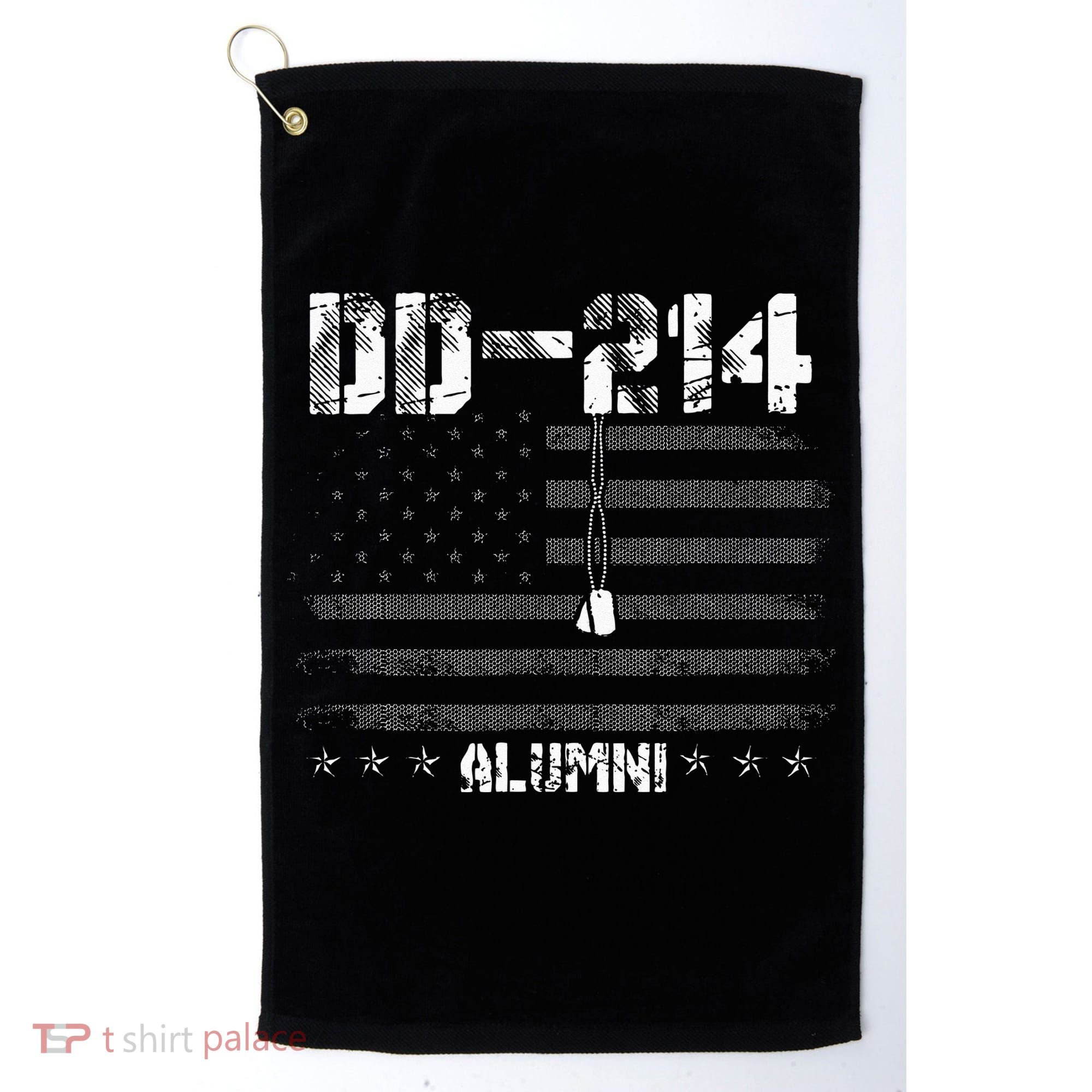 Patriotic DD 214 Alumni Military Veteran Golf Towel