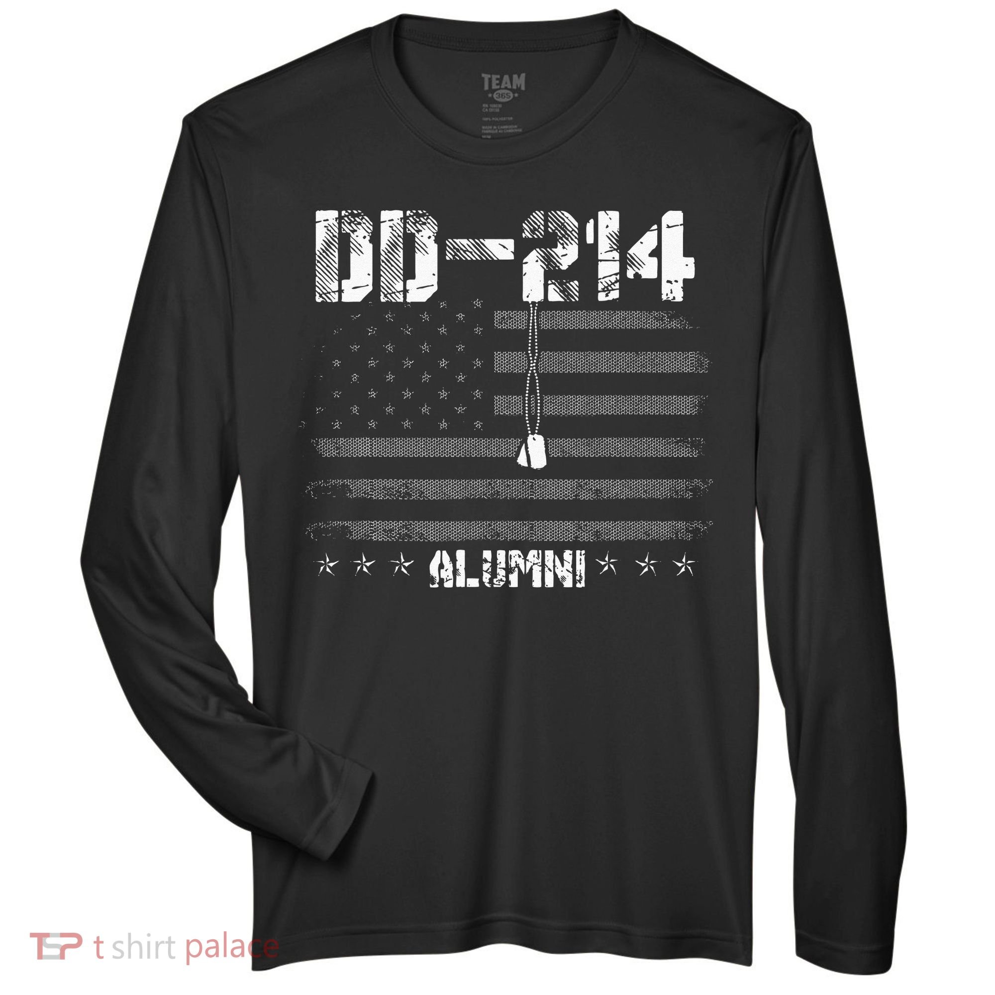 Patriotic DD 214 Alumni Military Veteran Zone Performance Long-Sleeve T-Shirt