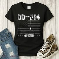Patriotic DD 214 Alumni Military Veteran Women's T-Shirt thumb 3