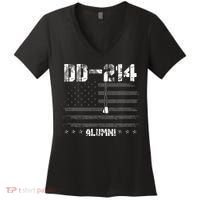 Patriotic DD 214 Alumni Military Veteran Women's V-Neck T-Shirt thumb 0