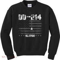 Patriotic DD 214 Alumni Military Veteran Kids Sweatshirt thumb 0