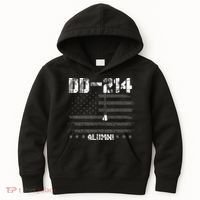 Patriotic DD 214 Alumni Military Veteran Kids Hoodie thumb 0