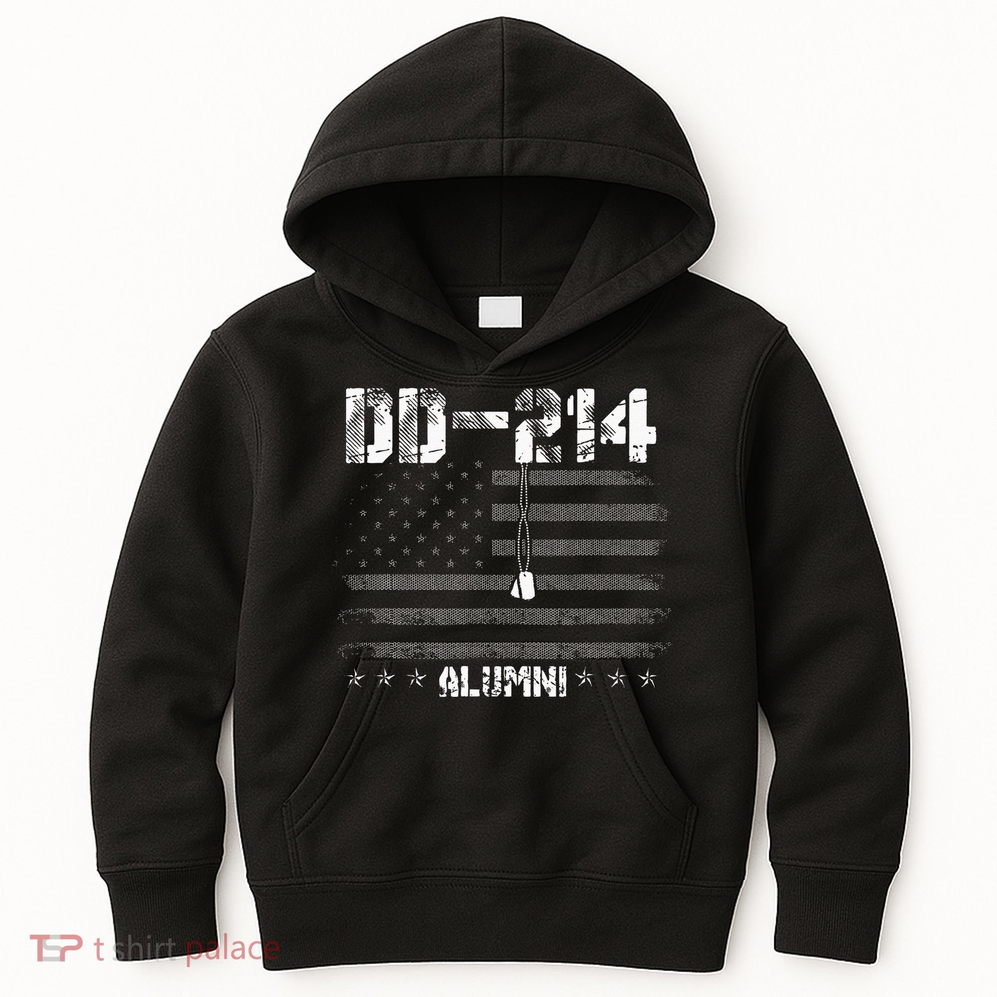 Patriotic DD 214 Alumni Military Veteran Kids Hoodie