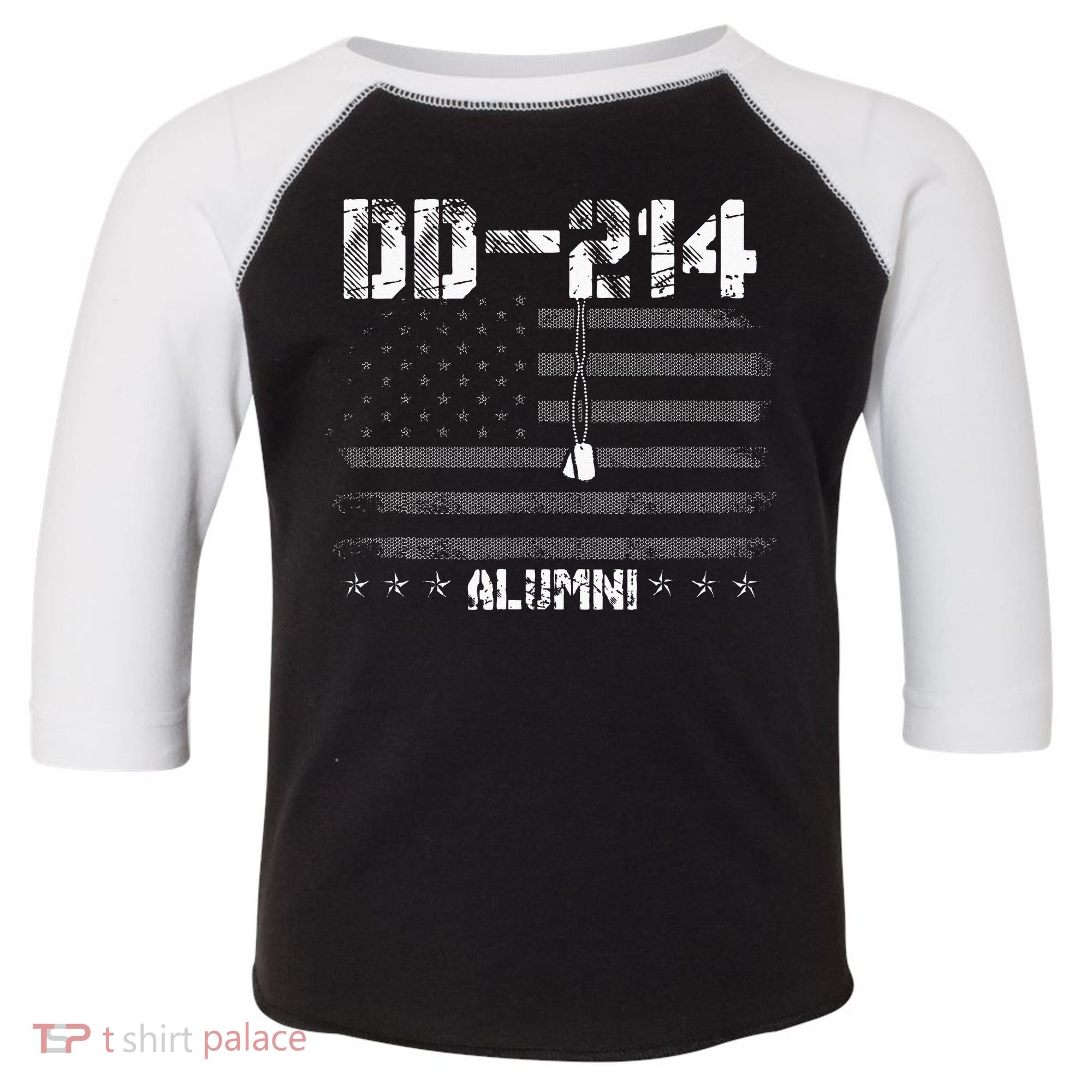 Patriotic DD 214 Alumni Military Veteran Toddler Fine Jersey T-Shirt