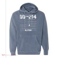 Patriotic DD 214 Alumni Military Veteran Comfort Colors Garment-Dyed Hooded Sweatshirt thumb 0