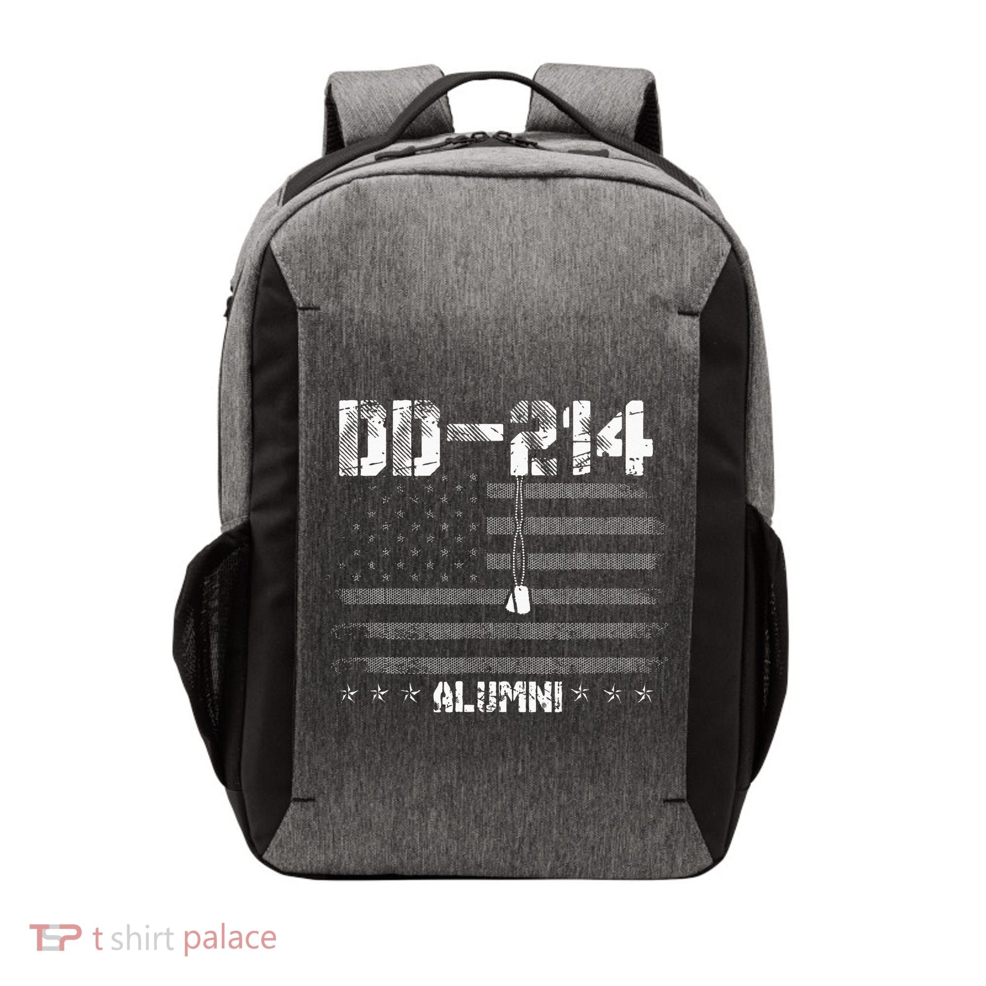 Patriotic DD 214 Alumni Military Veteran Vector Backpack