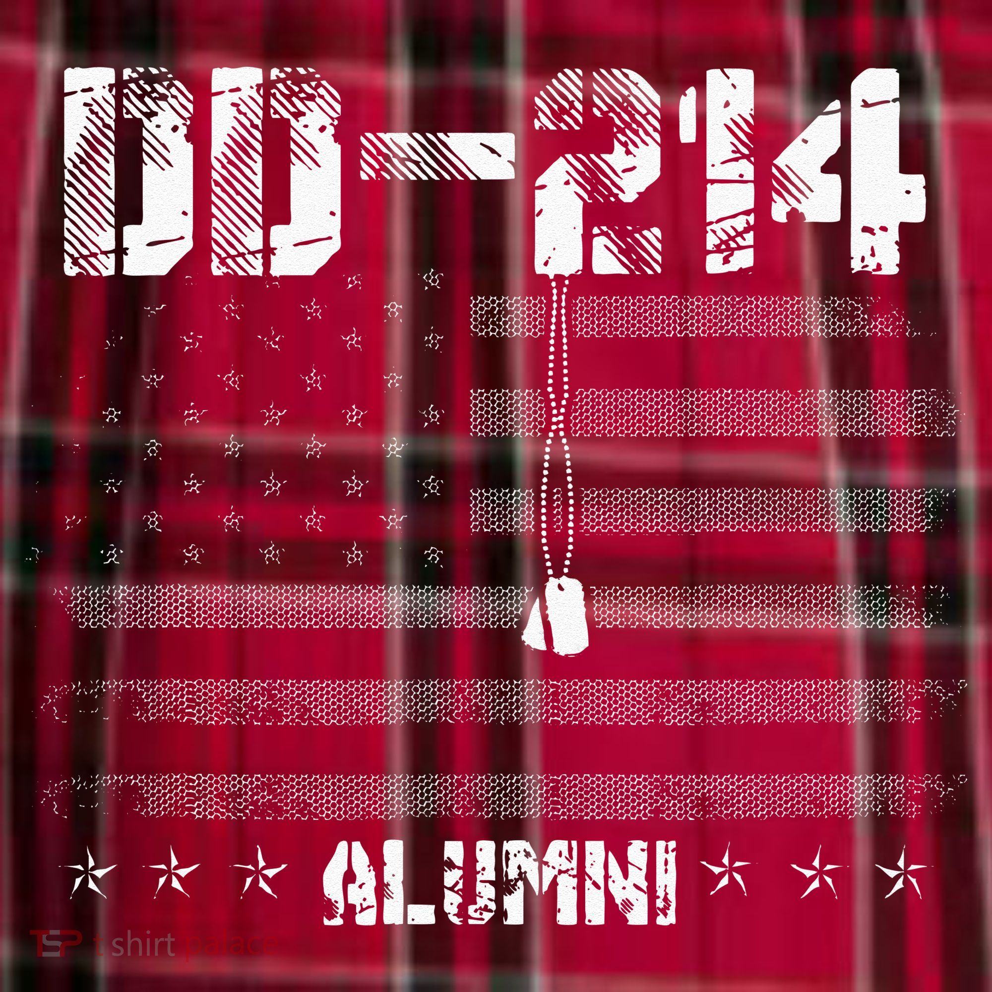 Patriotic DD 214 Alumni Military Veteran Men's Flannel Plaid Pajama Pants