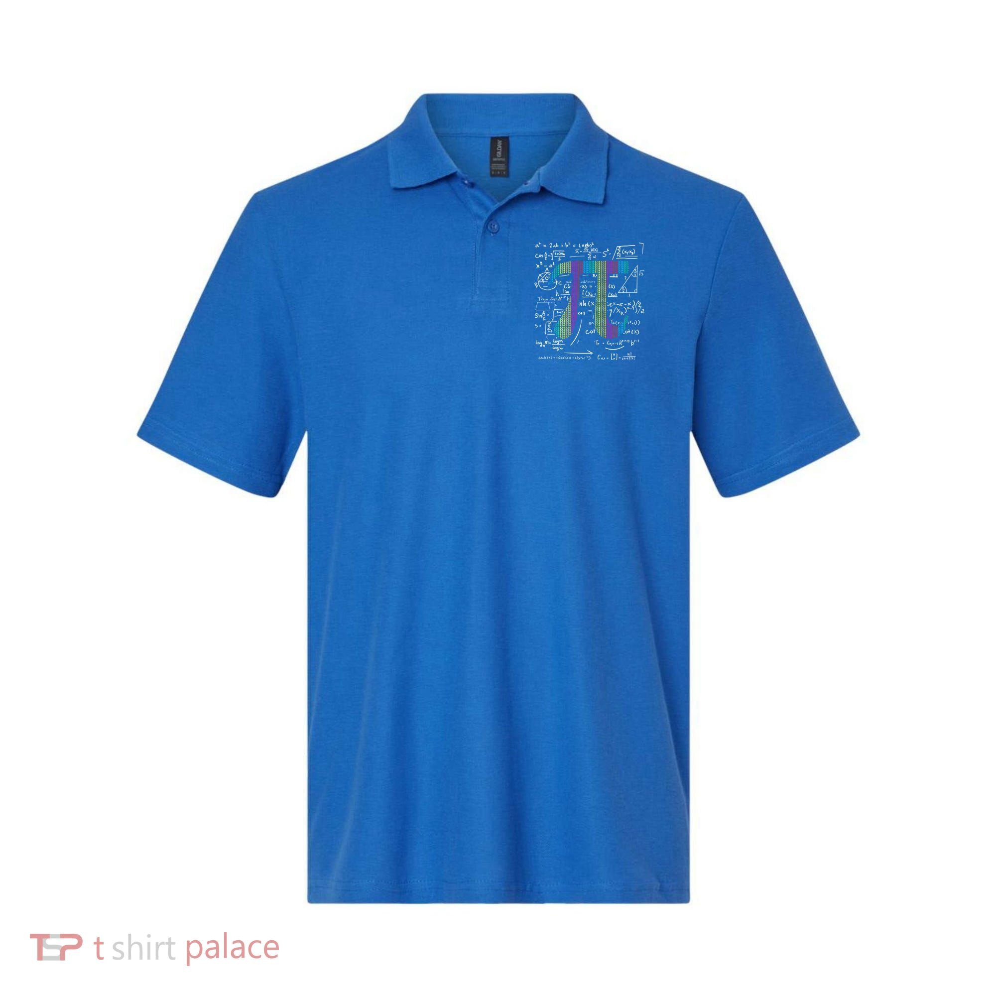 Pi Day 3 14 Pi Symbol With Math Equations Gift For Math Geek Meaningful Gift Polo