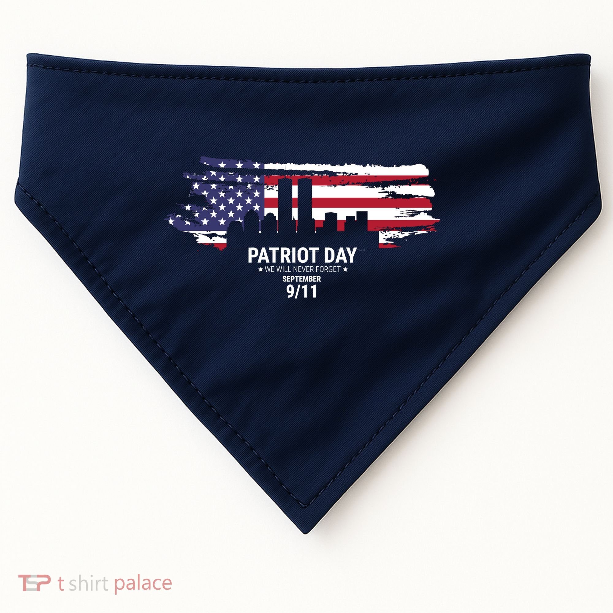 Patriot Day 9/11 USA-Made Doggie Bandana