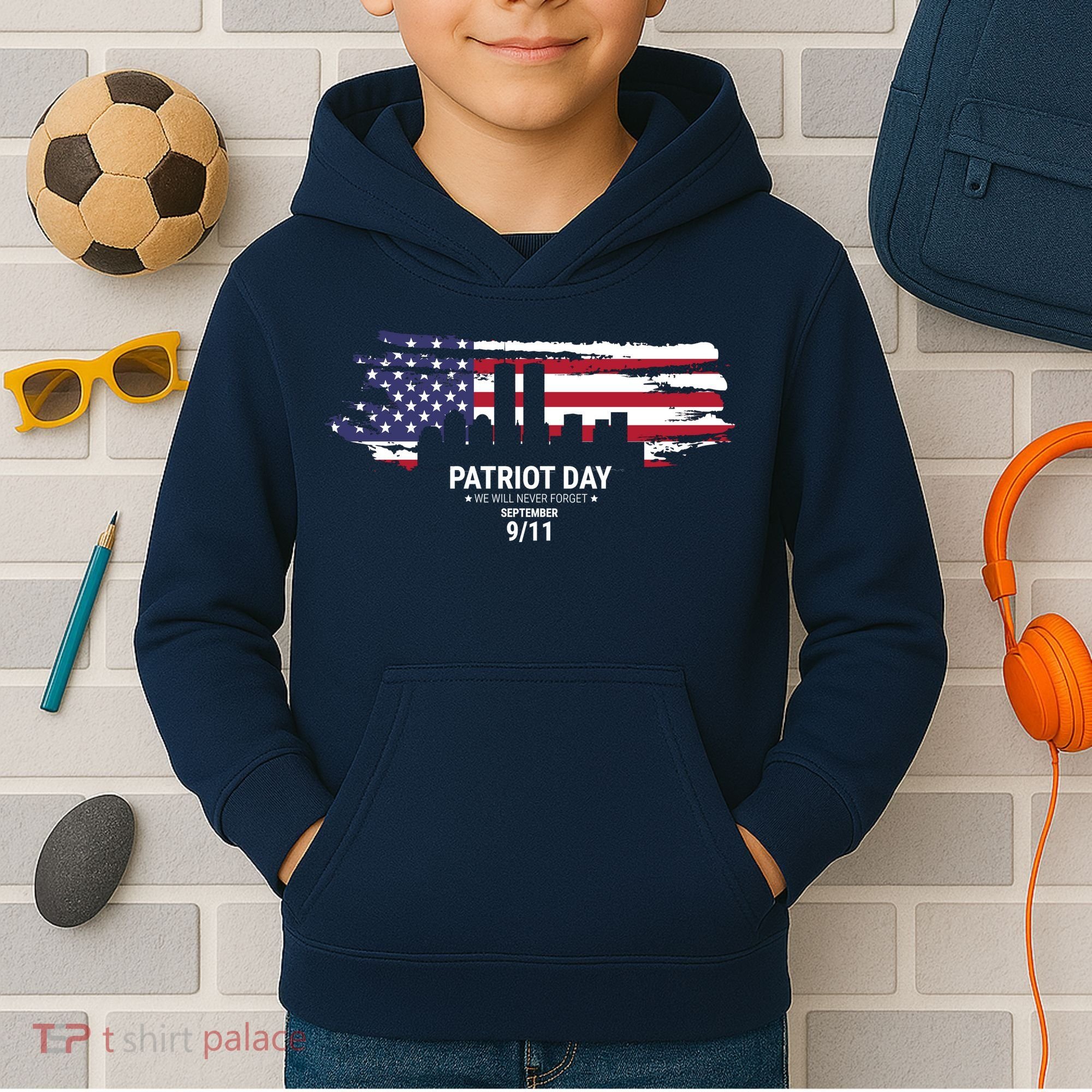 Patriot Day 9/11 Kids Hoodie