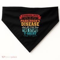 ParkinsonS Disease Awareness Gift USA-Made Doggie Bandana thumb 0