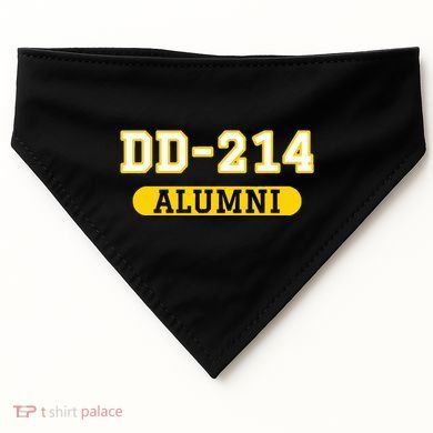 Patriotic Dd214 Alumni USA-Made Doggie Bandana