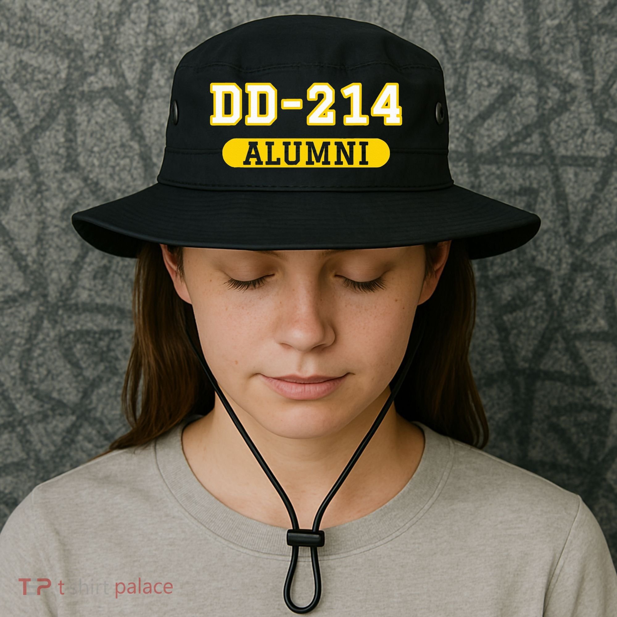 Patriotic Dd214 Alumni Bucket Hat