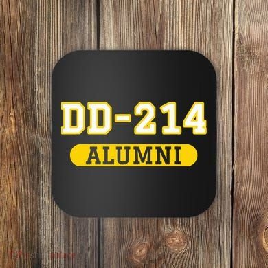 Patriotic Dd214 Alumni Coaster