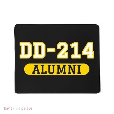 Patriotic Dd214 Alumni Mousepad
