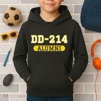 Patriotic Dd214 Alumni Kids Hoodie thumb 2