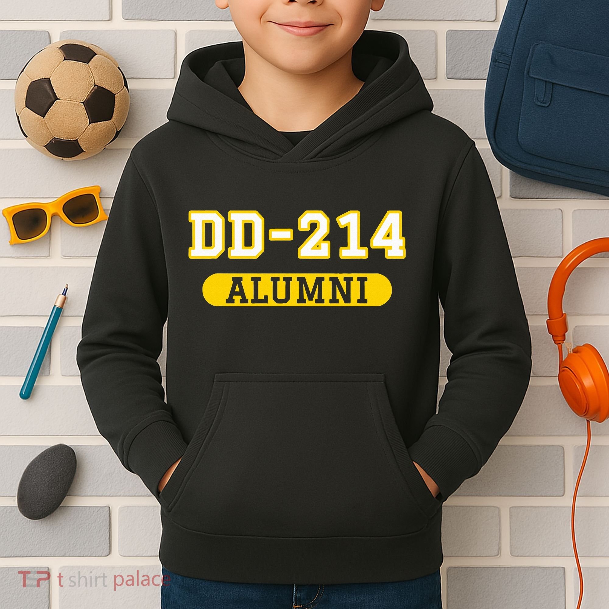 Patriotic Dd214 Alumni Kids Hoodie