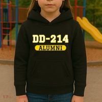 Patriotic Dd214 Alumni Kids Hoodie thumb 3