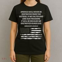 Pro Democracy Abraham Lincoln Quote Stand Up For Freedom T-Shirt thumb 4