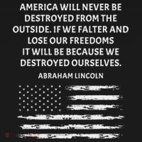 Pro Democracy Abraham Lincoln Quote Stand Up For Freedom Baby Bodysuit thumb 2