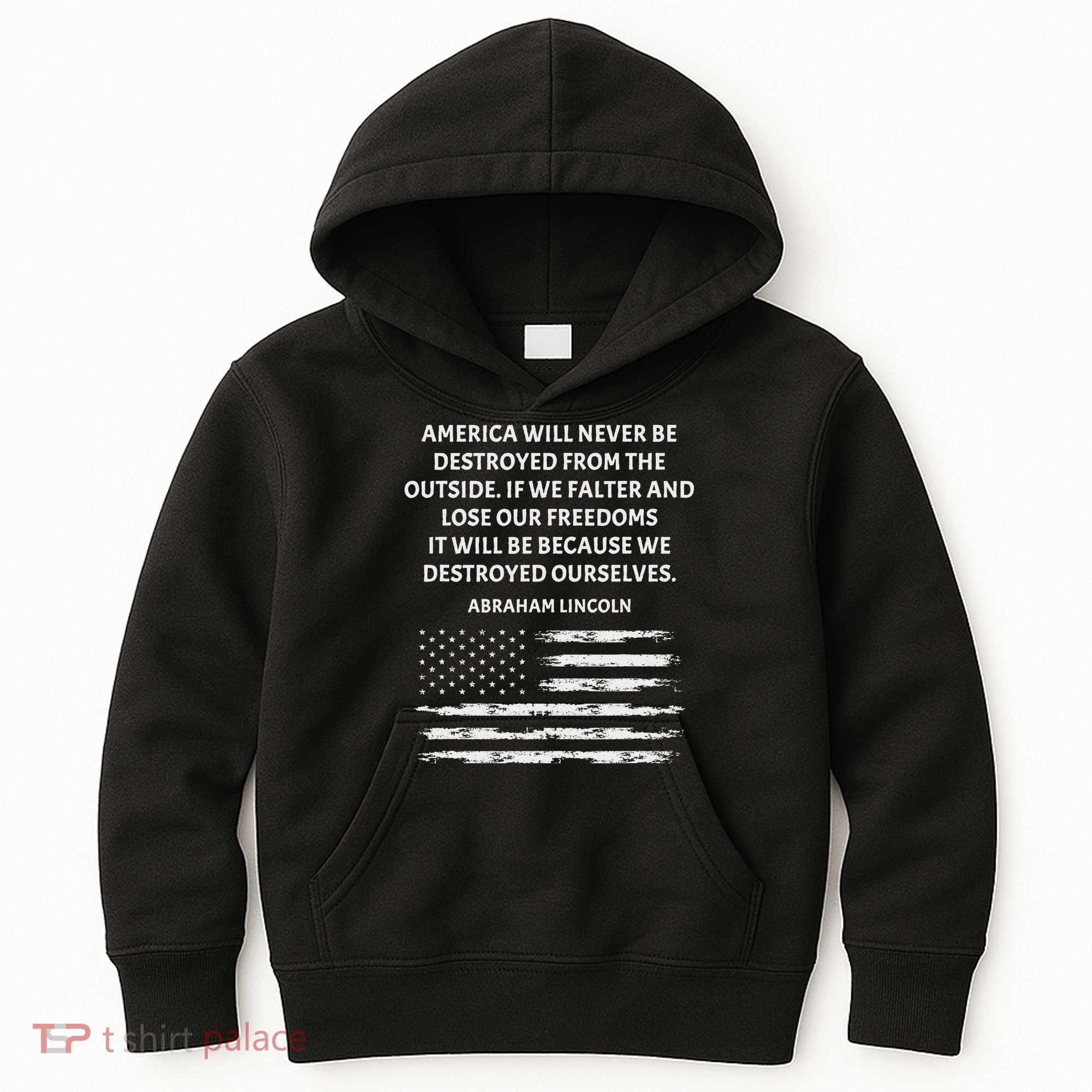 Pro Democracy Abraham Lincoln Quote Stand Up For Freedom Kids Hoodie