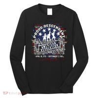 Proud Descendant American Revolution Fife And Drum Novelty Long Sleeve Shirt thumb 0