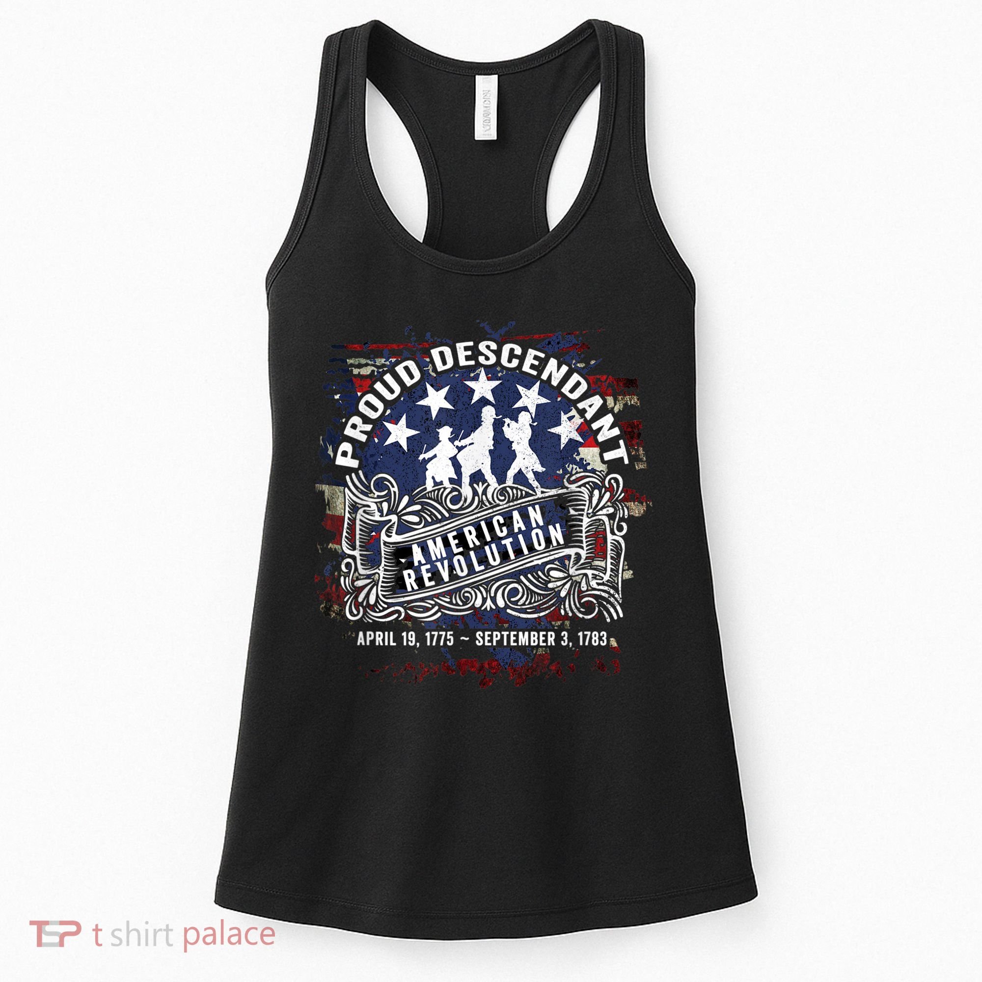 Proud Descendant American Revolution Fife And Drum Novelty Women's Tank Top