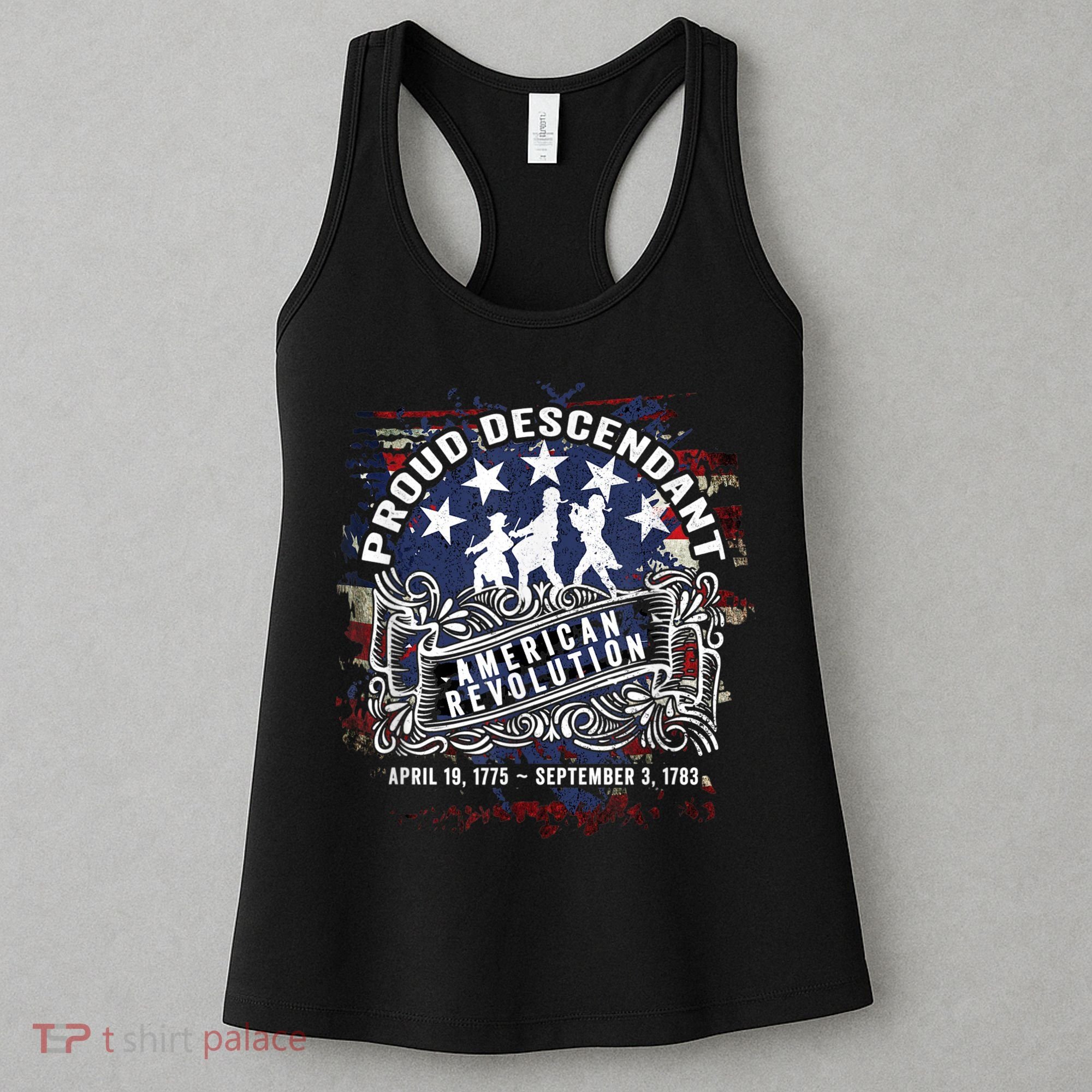 Proud Descendant American Revolution Fife And Drum Novelty Women's Tank Top