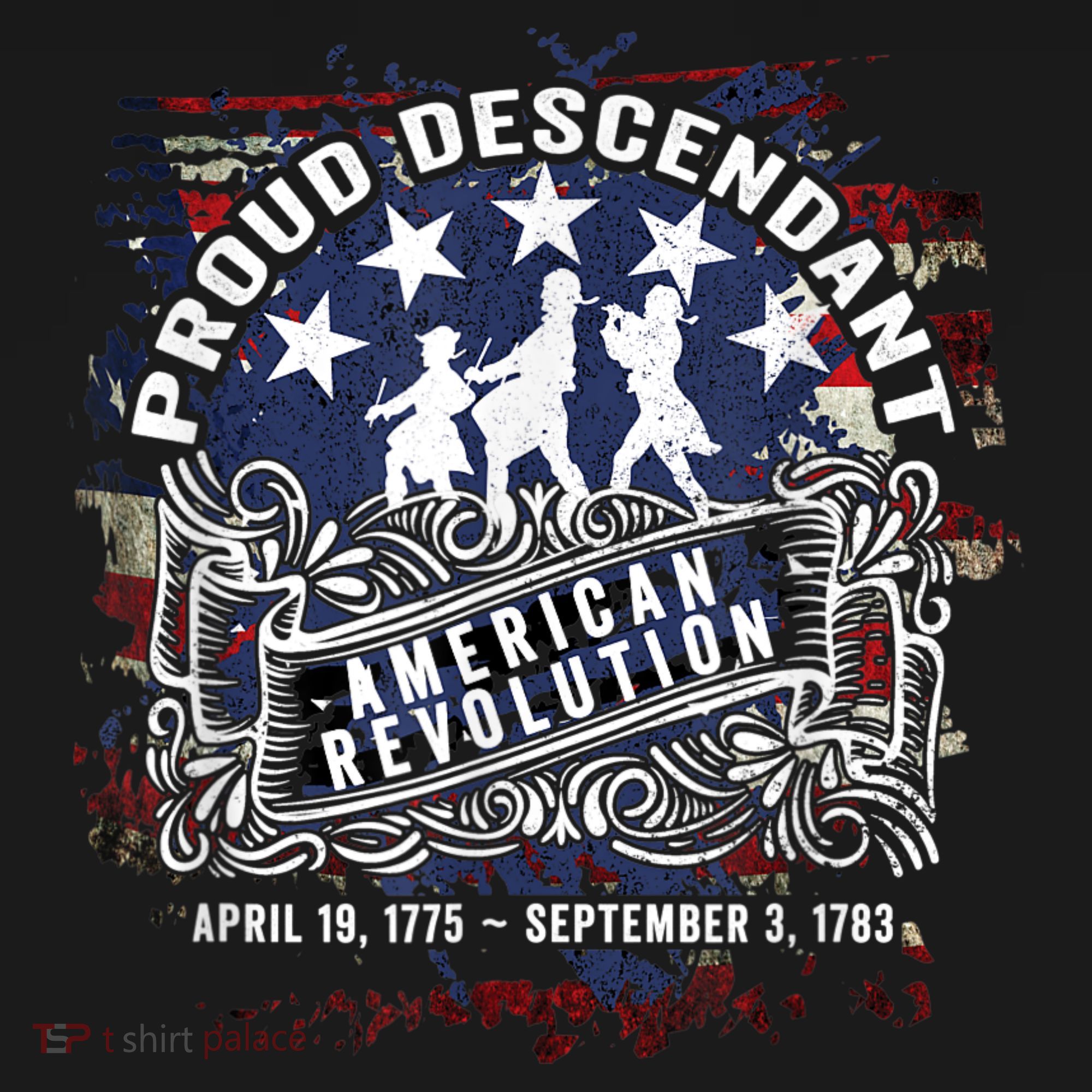 Proud Descendant American Revolution Fife And Drum Novelty Baby Bodysuit