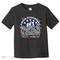 Proud Descendant American Revolution Fife And Drum Novelty Toddler T-Shirt thumb 0