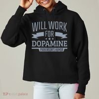 Parkinsons Disease Awareness Work For Dopamine Parkinsons Ladies Heavyweight Boxy Pullover Hoodie thumb 0