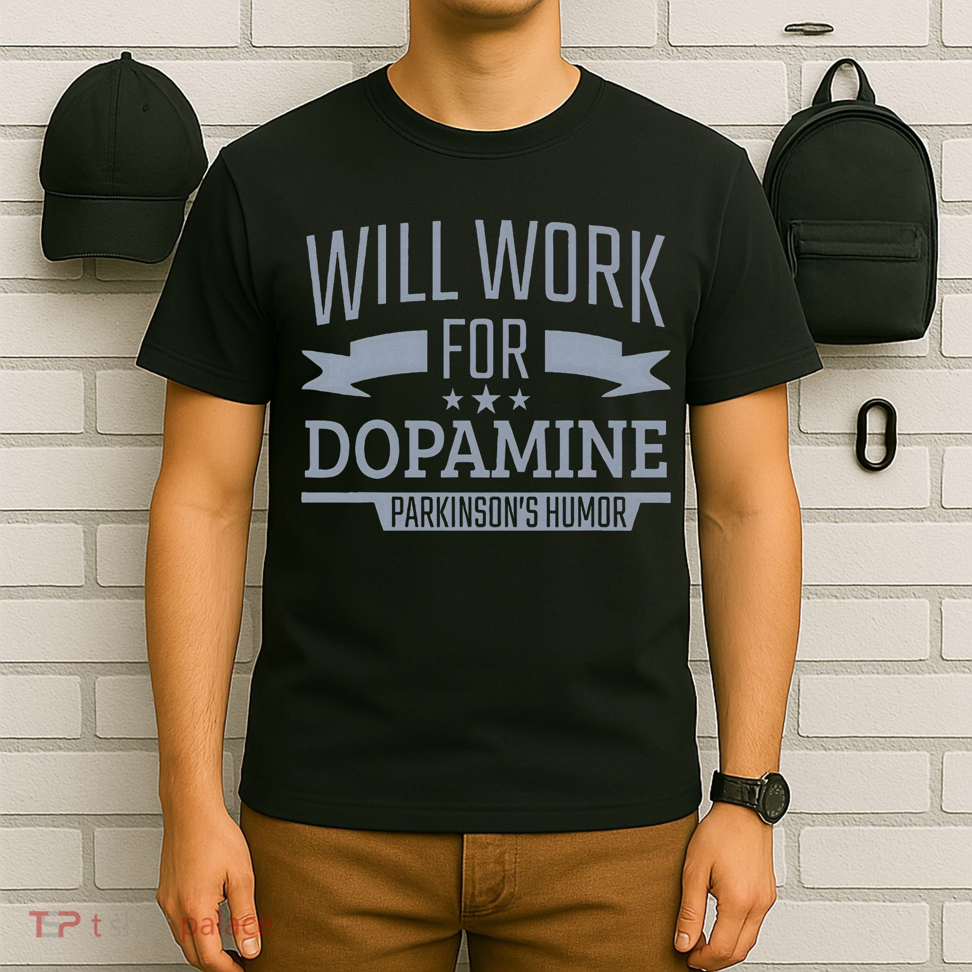 Parkinsons Disease Awareness Work For Dopamine Parkinsons T-Shirt