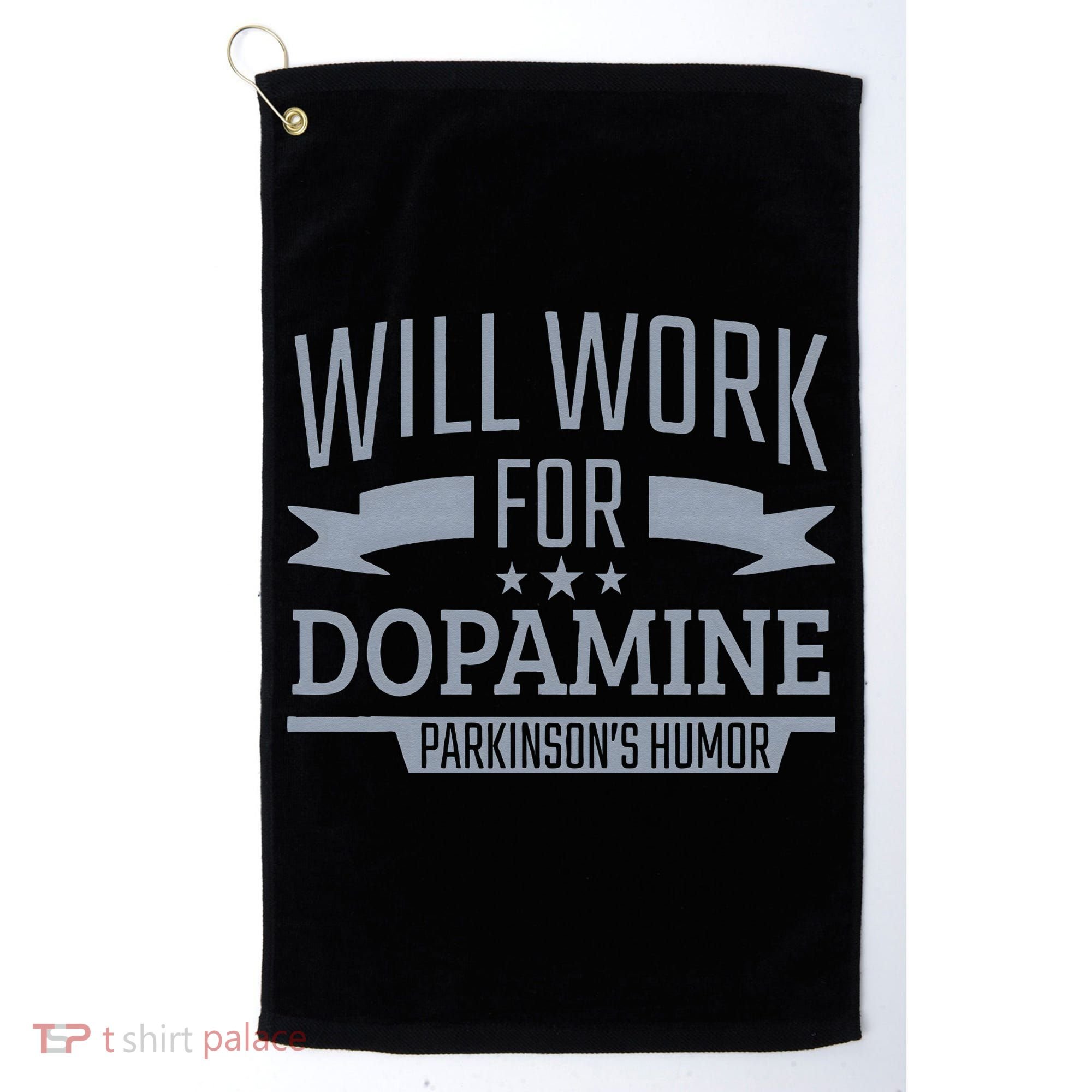Parkinsons Disease Awareness Work For Dopamine Parkinsons Golf Towel