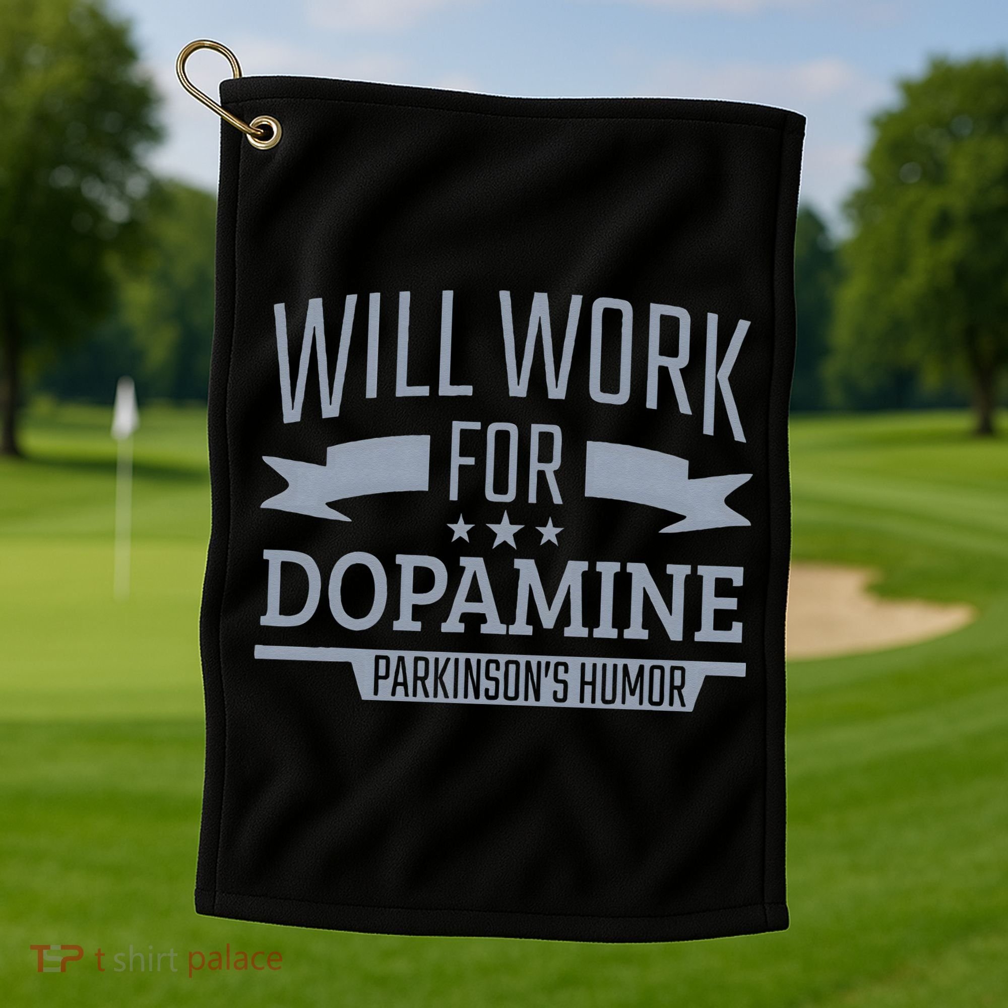 Parkinsons Disease Awareness Work For Dopamine Parkinsons Golf Towel