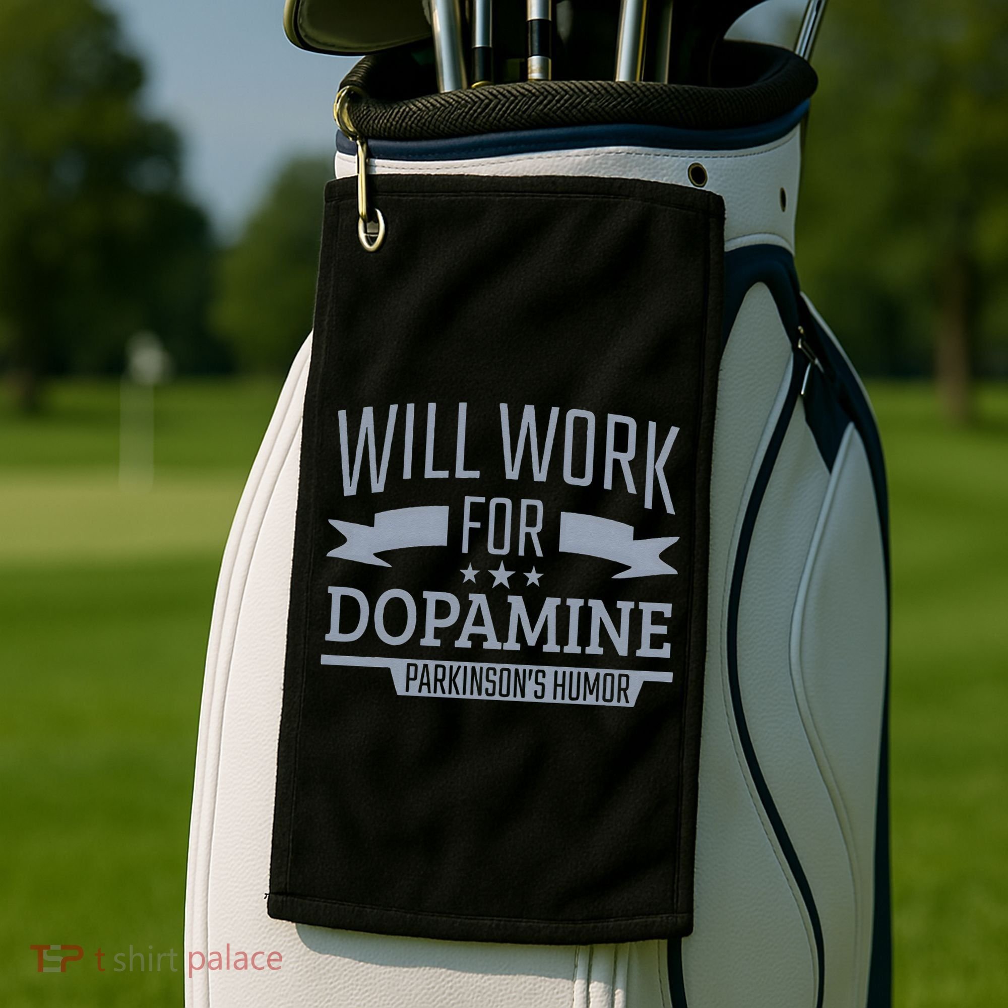 Parkinsons Disease Awareness Work For Dopamine Parkinsons Golf Towel