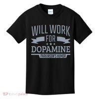 Parkinsons Disease Awareness Work For Dopamine Parkinsons Kids T-Shirt thumb 0