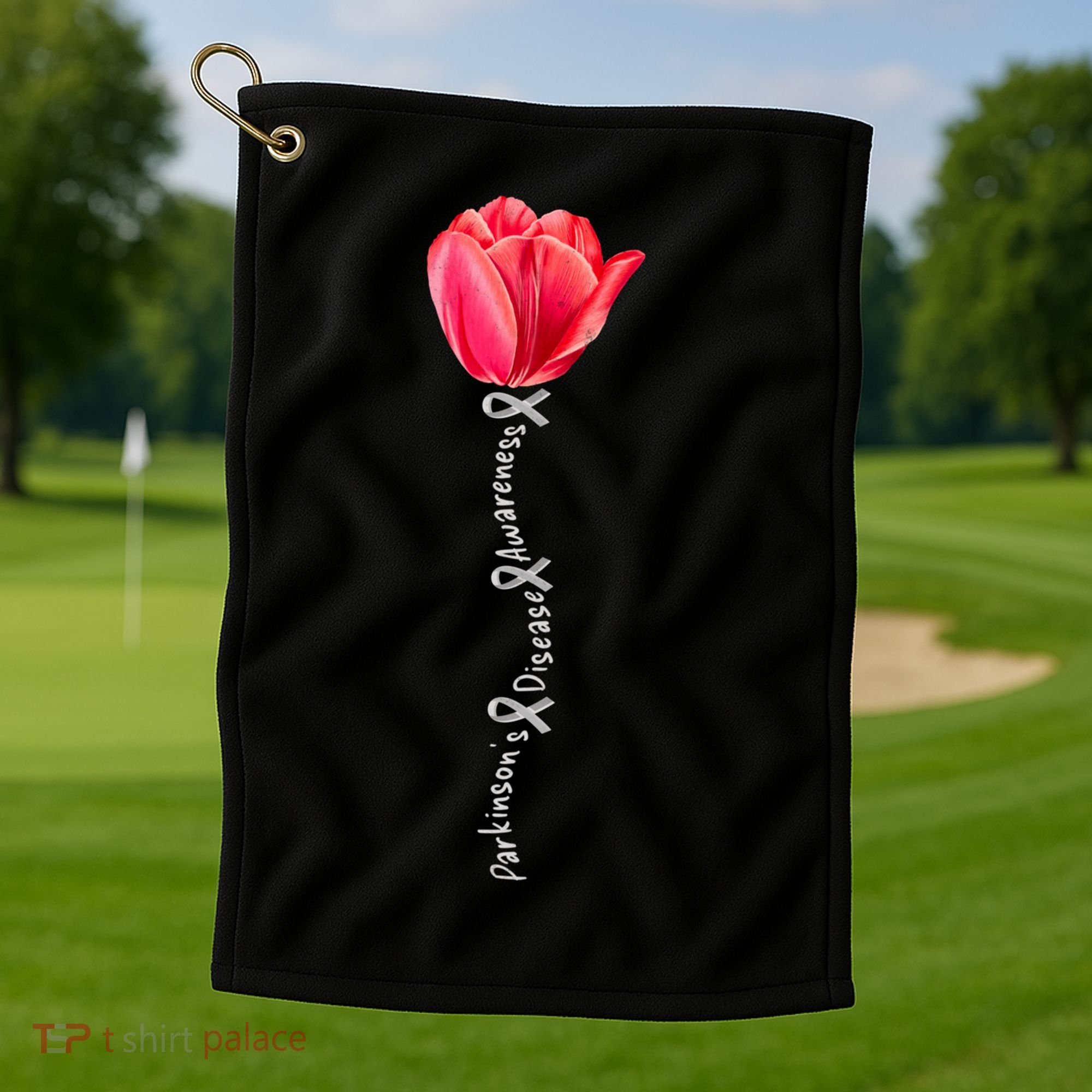 ParkinsonS Disease Awareness Tulip April Month Cool Gift Golf Towel