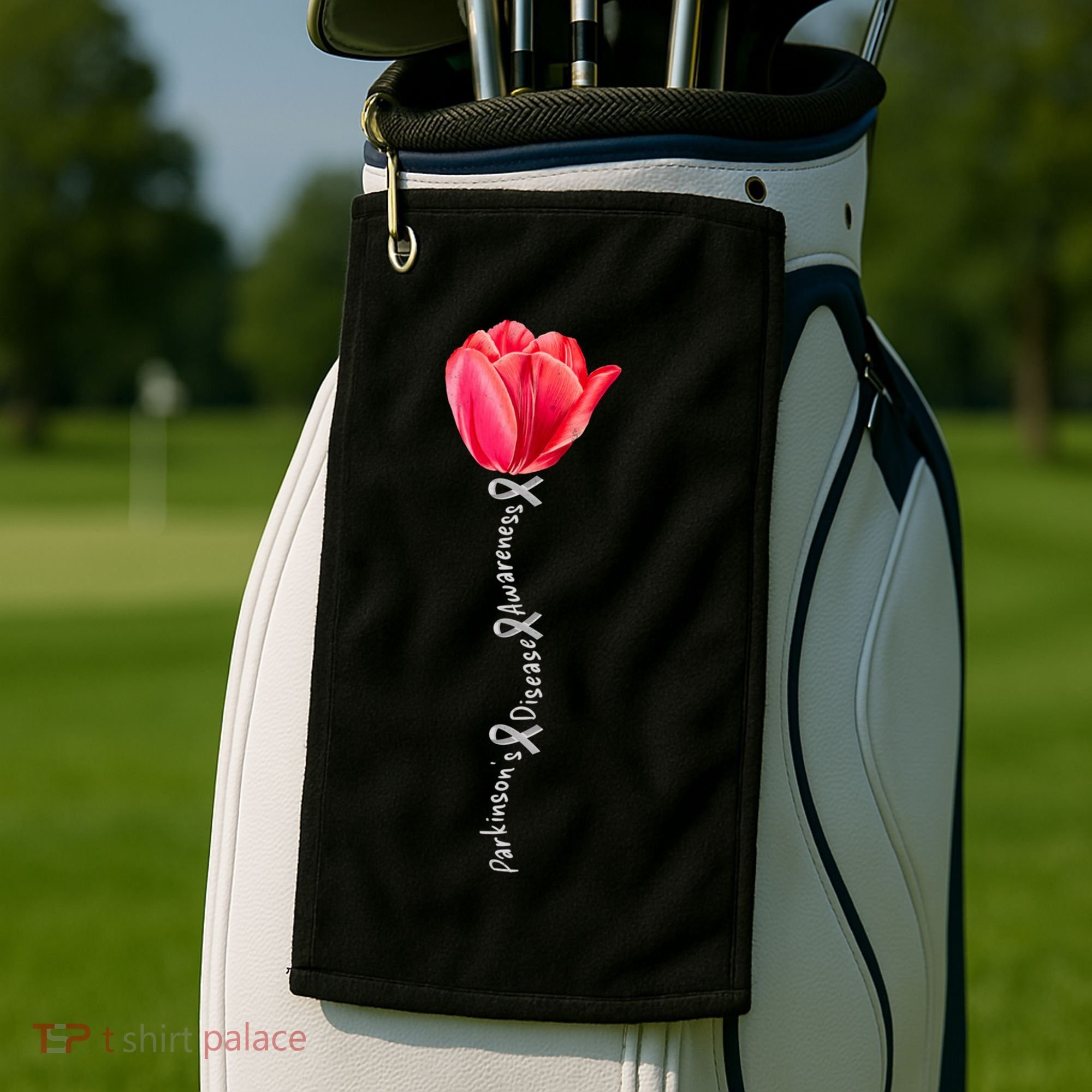 ParkinsonS Disease Awareness Tulip April Month Cool Gift Golf Towel