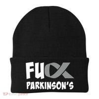 Parkinson's Disease Awareness Month Fuck Parkinsons Gift Beanie thumb 0