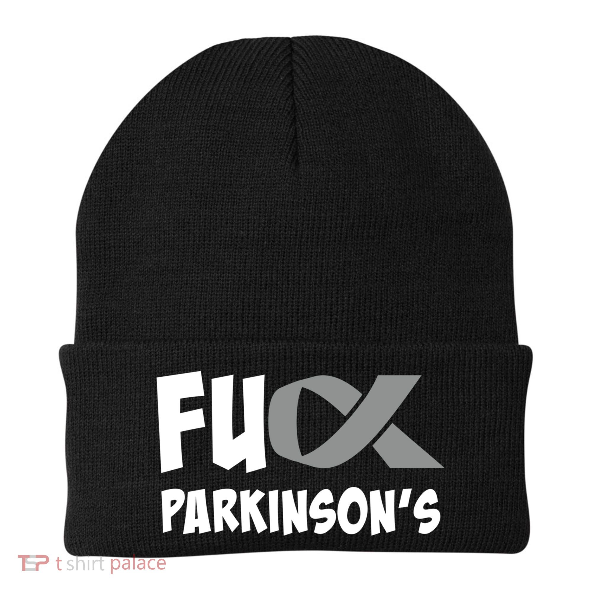 Parkinson's Disease Awareness Month Fuck Parkinsons Gift Beanie