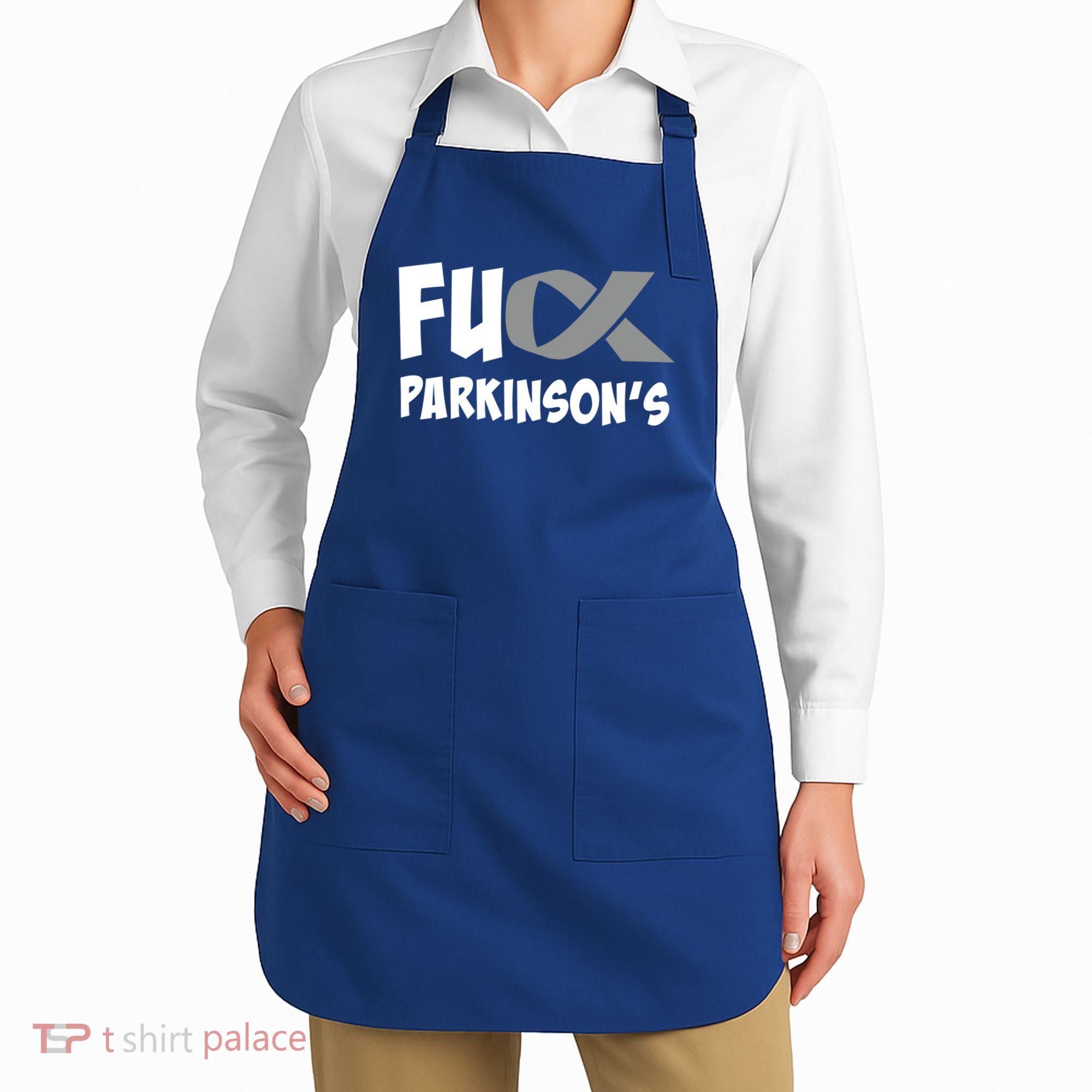 Parkinson's Disease Awareness Month Fuck Parkinsons Gift Apron
