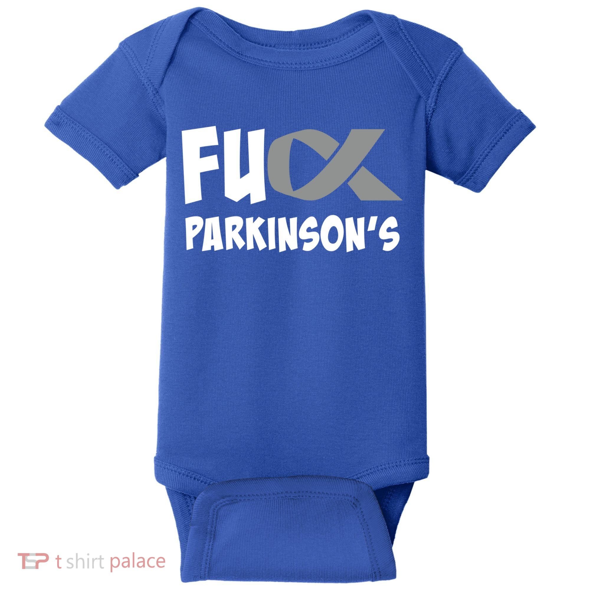 Parkinson's Disease Awareness Month Fuck Parkinsons Gift Baby Bodysuit