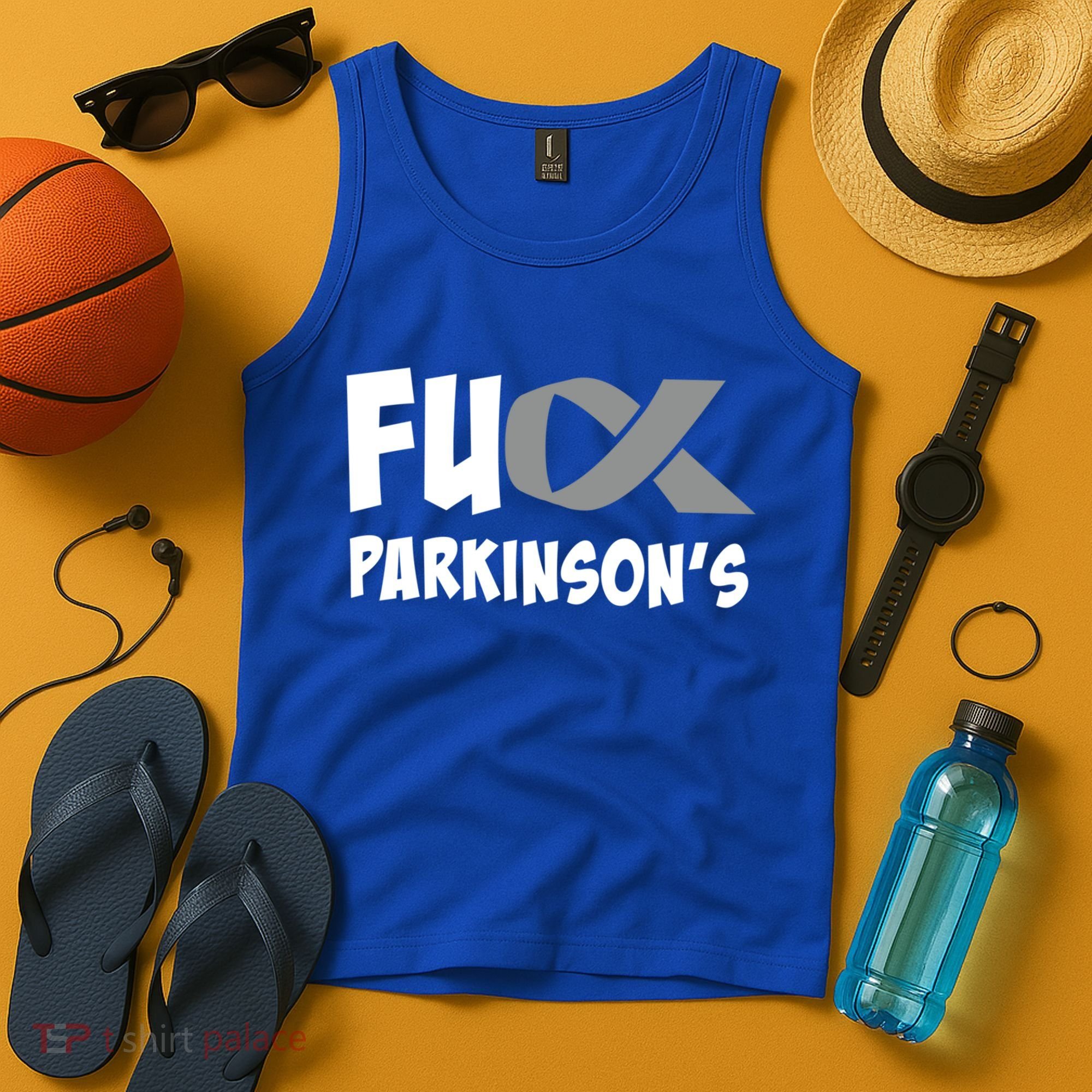 Parkinson's Disease Awareness Month Fuck Parkinsons Gift Tank Top