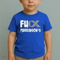 Parkinson's Disease Awareness Month Fuck Parkinsons Gift Toddler T-Shirt thumb 2