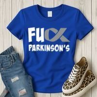 Parkinson's Disease Awareness Month Fuck Parkinsons Gift Women's T-Shirt thumb 3