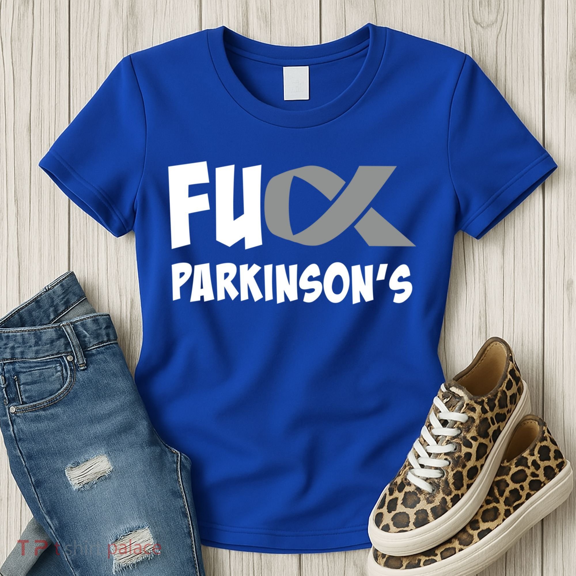 Parkinson's Disease Awareness Month Fuck Parkinsons Gift Women's T-Shirt