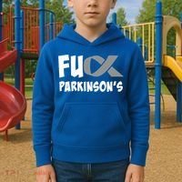 Parkinson's Disease Awareness Month Fuck Parkinsons Gift Kids Hoodie thumb 2