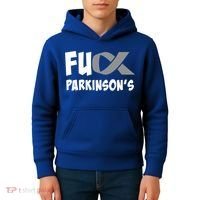 Parkinson's Disease Awareness Month Fuck Parkinsons Gift Kids Hoodie thumb 4