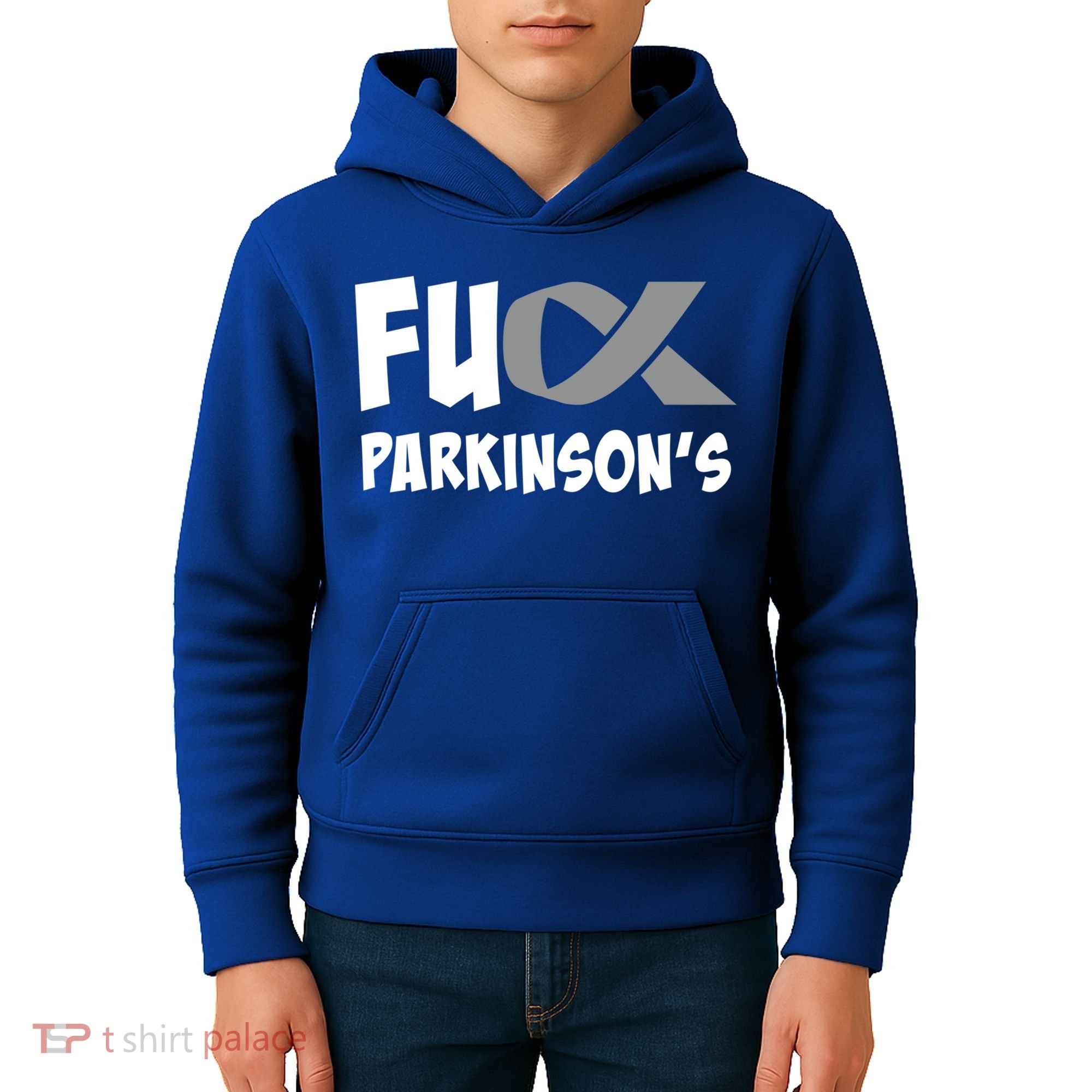 Parkinson's Disease Awareness Month Fuck Parkinsons Gift Kids Hoodie