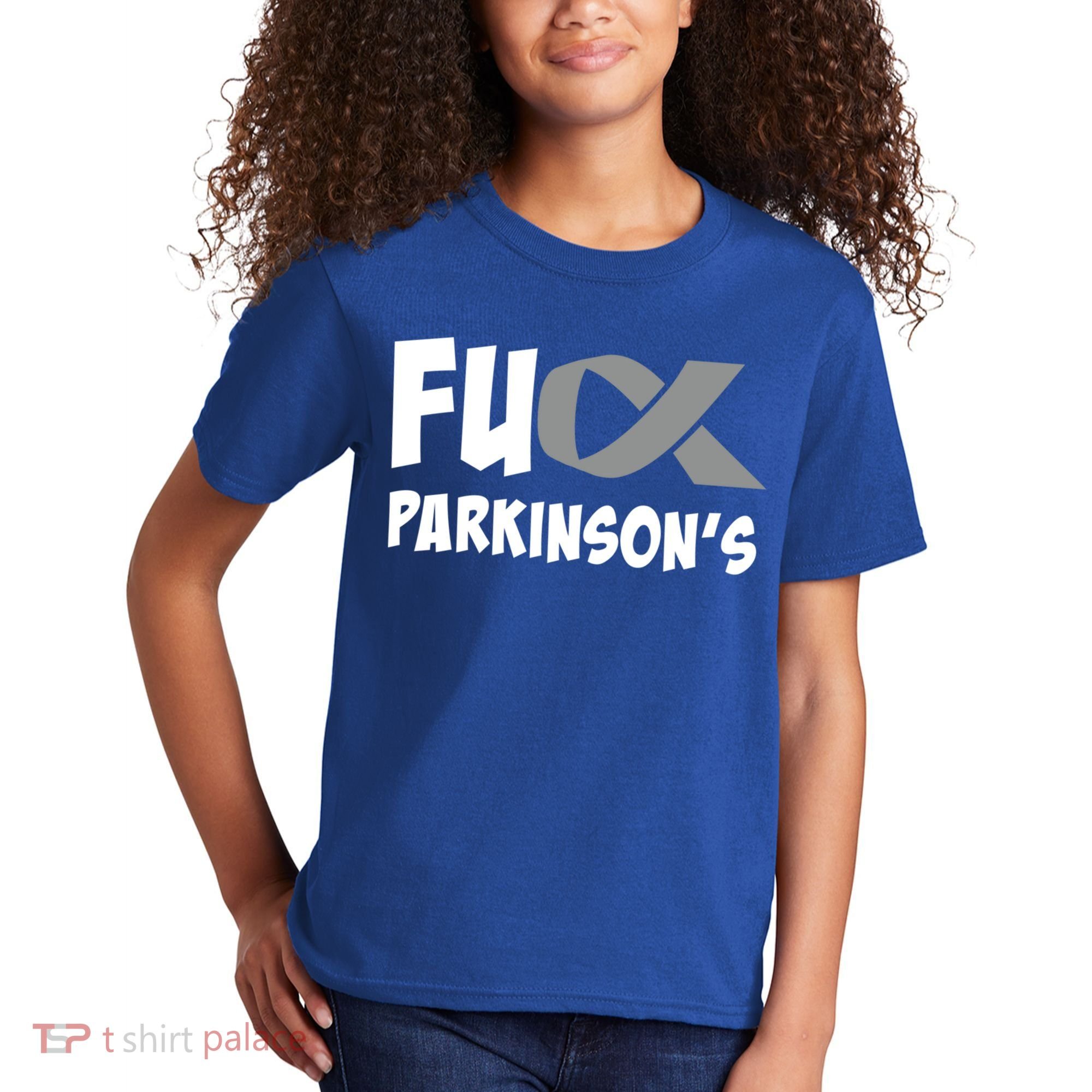 Parkinson's Disease Awareness Month Fuck Parkinsons Gift Kids T-Shirt